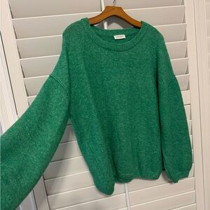 Vestique Teal Green Crew Neck Sweater